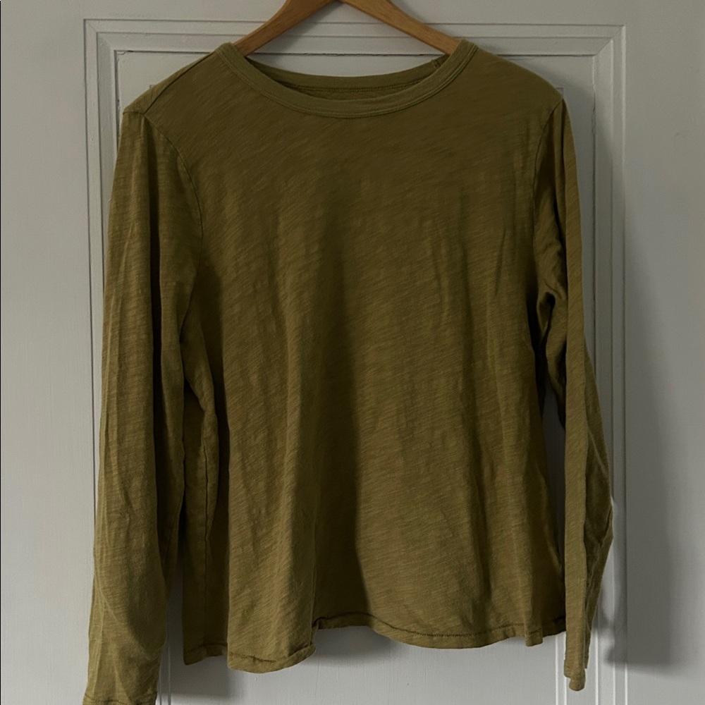 Old Navy Women's Chartreuse Long Sleeve Top